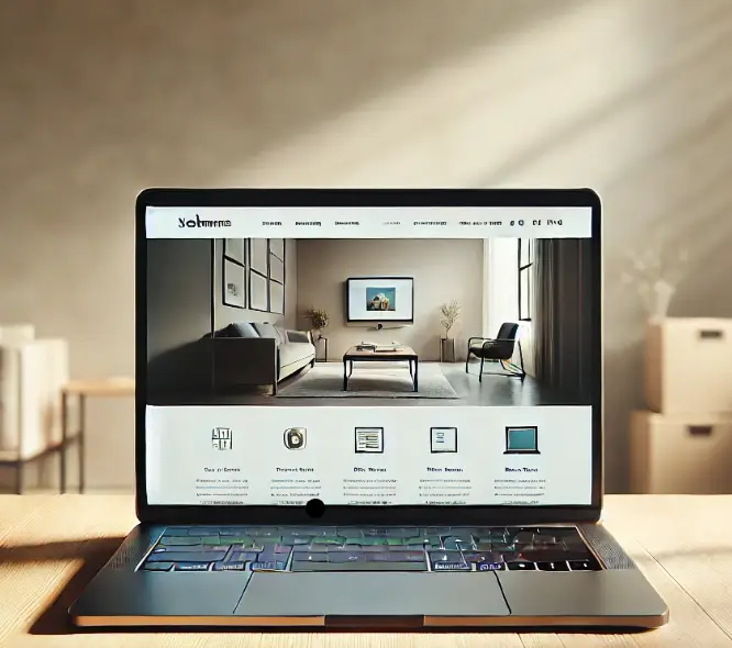 Bild eines aufgeklappten Laptops